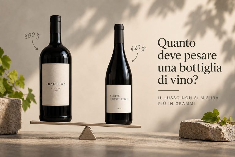 Scopri di più sull'articolo QUANTO DEVE PESARE UNA BOTTIGLIA DI VINO?